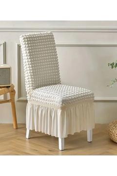 Sandalye Kılıfı - Yıkanabilir - Esnek -Etekli Lastikli Sandalye Örtü