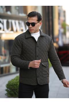 ERKEK KAPİTONE İÇİ KÜRKLÜ ÇITÇITLI MONT