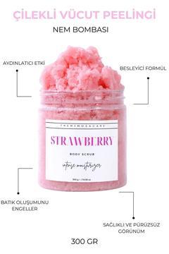 Çilek Özlü Nem Bombası, Anında Batık Karşıtı El-vücut Peeling