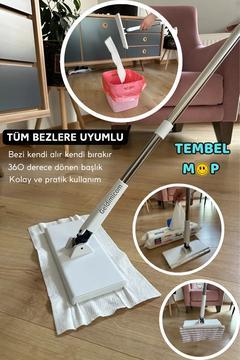 Tüm bezlere uyumlu click mop Bezi Kendi Alan akıllı mop kıskaç Mop tembel mop otomatik mop