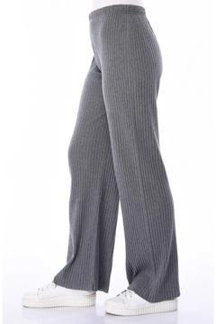Kadın Gri Rahat Fitilli Pantolon & Eşofman
