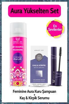 FEMININE AURA KURU ŞAMPUAN VE KAŞ KİRPİK SERUMU SETİ