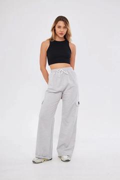 Kargo Cepli Palazzo Oversize Kesim Eşofman Altı