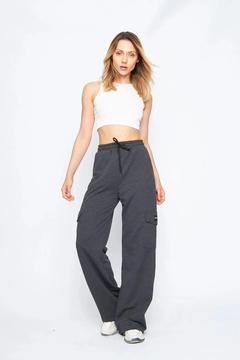 Kargo Cepli Palazzo Oversize Kesim Eşofman Altı