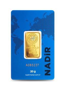Nadir Gold 24 Ayar Külçe Gram Altın 20 Gr.  - Aynı Gün Kargo