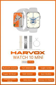 Watch 10 Mini Akıllı Saat Hediye Dolu Kutu İçeriği 3 Kordon ve Bileklik