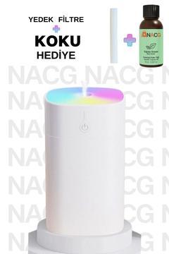 H2o Humidifier 400 ml Ulrasonik Hava Nemlendirici Buhar Makinesi Ve Aroma Difüzörü Beyaz