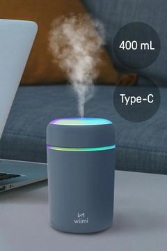 400 ml Ultrasonik Hava Nemlendirici Buhar Makinesi Ve Aroma Difüzörü H2o Gri