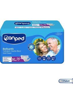 Canped Belbantlı Tekstil Yüzeyli Hasta Bezi Ekstra Büyük Xl 30 Adetli