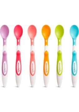 Munchkin Yumuşak, Duyarlı Renkli Bebek Kaşıkları, 3ay+ 6 Set