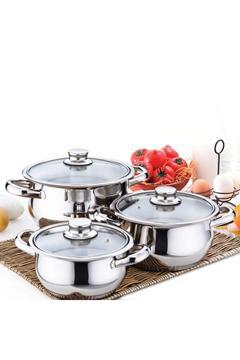 Çakır 6 Parça Cam Kapaklı Güveç Tencere Seti