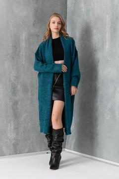 Kadın Oversize Uzun Triko Hırka - Standart Beden