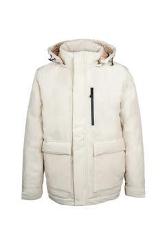 Taş Regular Fit Hakim Yaka Kapüşonlu Kaban