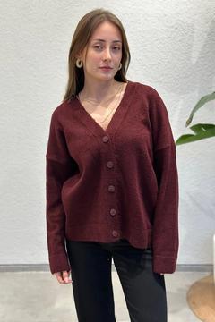 Premium Örgü V Yaka Triko Hırka