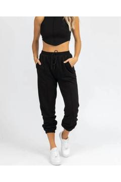 Siyah Kadın  Rahat Giyim Eşofman Altı