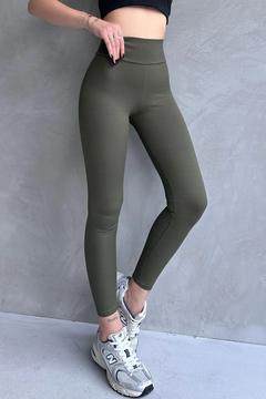 Kadın Yeşil Toparlayıcı Fitilli Tayt