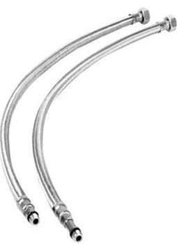 Flex Kalın Çelik Brajman 70 Cm 2 Adet ( Lavoba Bağlantı Borusu ) Batarya Ve Çeşme Musluk Borusu