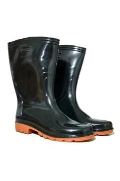 Siyah Kadın Erkek Bağ Bahçe Iş Inşaat Tarla Su Geçirmez Lastik Çizme