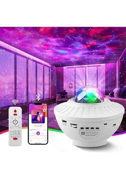 Aqqogib Galaxy Light Projector, Star Projector Night Light For Kids, 5 In 1 Sky Light With Remote Control, Bluetooth Music Speaker, Star Lights Sky Light For Bedroom Ceiling For Adults (Yurt Dışından)