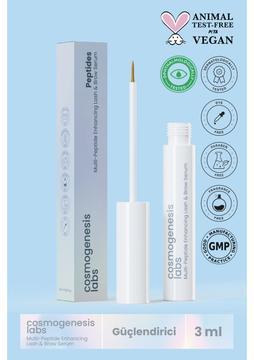 Cosmogenesis Labs Kaş Kirpik Canlandırıcı Serum 3ml – Su Bazlı Besleyici Dolgunlaştırıcı Vegan (%1 Biotin- %1 Peptit)
