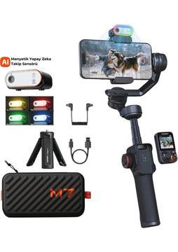 Hohem Isteady M7 Kit Yapay Zeka Takip Sensörlü 3 Eksenli Telefon Sabitleyici Gimbal