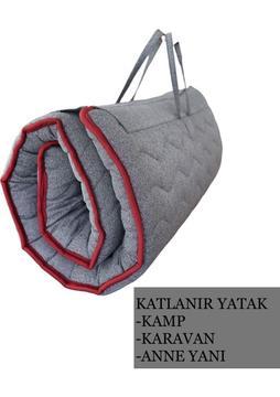 Rafadi Taşınabilir Katlanır Yatak Karavan Kamp Deprem Yatağı Otel Misafir Anne Yanı Yer Yatağı 90*190 Tek Kişilik