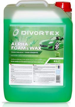 Divortex Alpha Foam Ph Nötr Cilalı Oto Şampuanı 4 Lt.