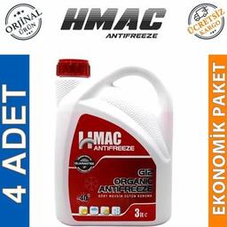 HMac Organik Kırmızı Antifriz 3 Lt -40 Derece (4 Adet)