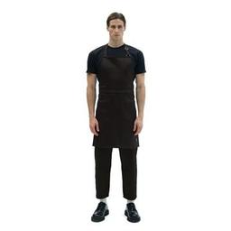 Marron-Askılı Uzun Kahverengi Önlük