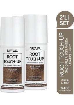 Neva Root Touch-Up 2'li Set  Kumral Saç Dipleri Için Anında Kapatıcı Sprey 75ML