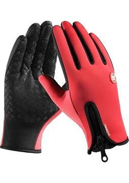 Mjixxoo Kış Eldiven Su Geçirmez Termal Dokunmatik Ekran Termal Rüzgar Geçirmez Sıcak Eldiven Soğuk Hava Koşu Spor Yürüyüş Kayak Eldiven (Yurt Dışından)