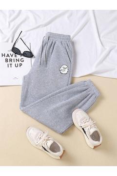 Cute Duck Baskılı Relax Fit Mevsimlik Kadın Örme Paça Lastikli Eşofman Altı