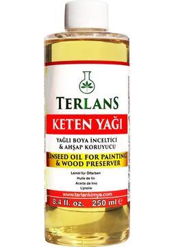 Terlans Ağartılmış Keten Yağı Resim Yağı 250 ml Linseed Oil Bleached