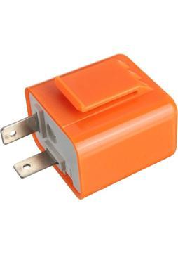 2 Adet 12V 2 Pin LED Flaşör Frekans Rölesi Dönüş Sinyali Göstergesi Motosiklet Motosiklet Tamir Motosiklet Flaşörü Turuncu (Yurt Dışından)