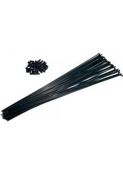 Motobisikletim Bisiklet Jant Teli 2mm x 290 [36 Adet] Çift Kat Jantlar [siyah]