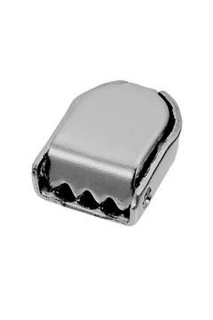 Shoe Laces Clips Silver Metal 30 Pieces