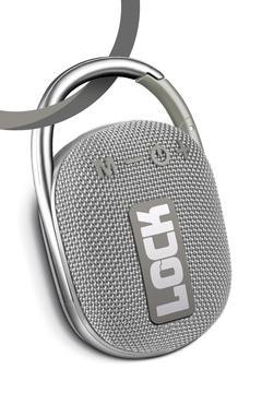 Lock Gümüş Taşınabilir Bluetooth Hoparlör Ses Bombası Kilit Özellikli Yüksek Ses Gücü LOCK