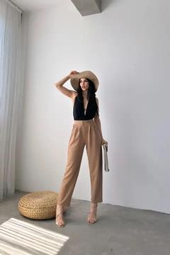 TREND KADIN CASUAL HAVUÇ PANTALON KAHVERENGİ