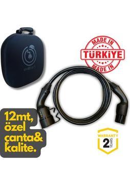 Evoşarj Elektrikli Araç Şarj Ara Kablosu 3mt, 5mt, 8mt, 10MT, 12MT, 16MT, Tip 2, 32A-22KW