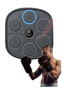 Teknoloji Gelsin Boks Eğitim Makinesi  Rgb Müzikli Bluetooth Hoparlör Genç Yetişkin Boks Egzersizi Eldiven Hediyeli
