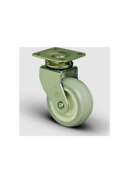 4 Adet Eb01Zkc50, Oynak Tablalı Pvc Kaplı Mobilya Tekerleği, Sehpa Tekeri, Çap:50, 4Lü Set