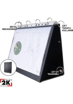 Prezantasyon Yatay Evrak Klasörü 4 Halkalı 250 Yaprak Kapasiteli 24X32,3 cm