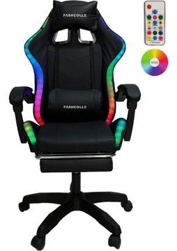 Fashcolle Black Star Işıklı - Masaj Özellikli Oyuncu Koltuğu Black