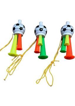 3 Adet Maç Kornası -  Sesli Üflemeli Ipli Mini Maç Kornası - Maç Borazanı - Vuvuzela - Tribün Düdüğü