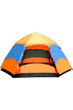 Altıgen Yeni 10-12 Kişilik Kamp Otomatik Açık Ek Örtülü En Kolay Kurulum Aile Çadırı 320x320x170