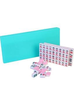 Savakan Mahjong Oyunu Geleneksel Mahjong Set Toys Pink (Yurt Dışından)