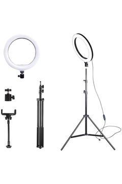 Selfi Işığı 10 Inç Tripotlu(2 Met Boy) 3 Farklı Işık Modu Ve Ayarlanır Işık Şiddetli