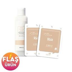 Pirinç Özlü Aydınlatıcı Cilt Bakım Seti - Pirinç Özlü Tonik ve Maske
