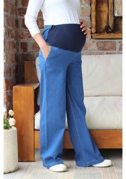 Tria Hamile Geniş Paça Kot Pantolon