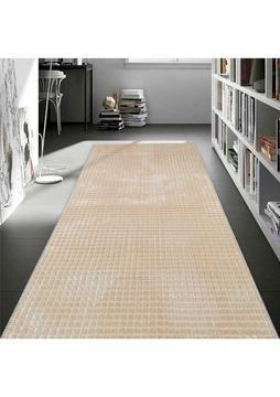 Payidar Yıkanabilir Kaymaz Taban Elit Post Peluş Bej Kesme Yolluk Halı 80 x 100 cm
